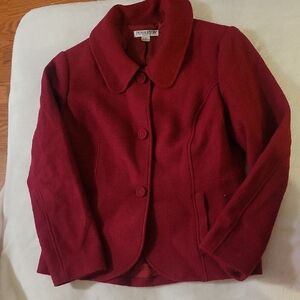 Pendleton Women's Deep Red Pea Coat